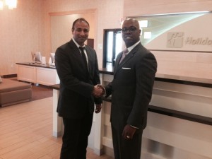 From left to right: Rocky Govind, Director of Operations - PHG; and Seth Rolfe, General Manager - Holiday Inn